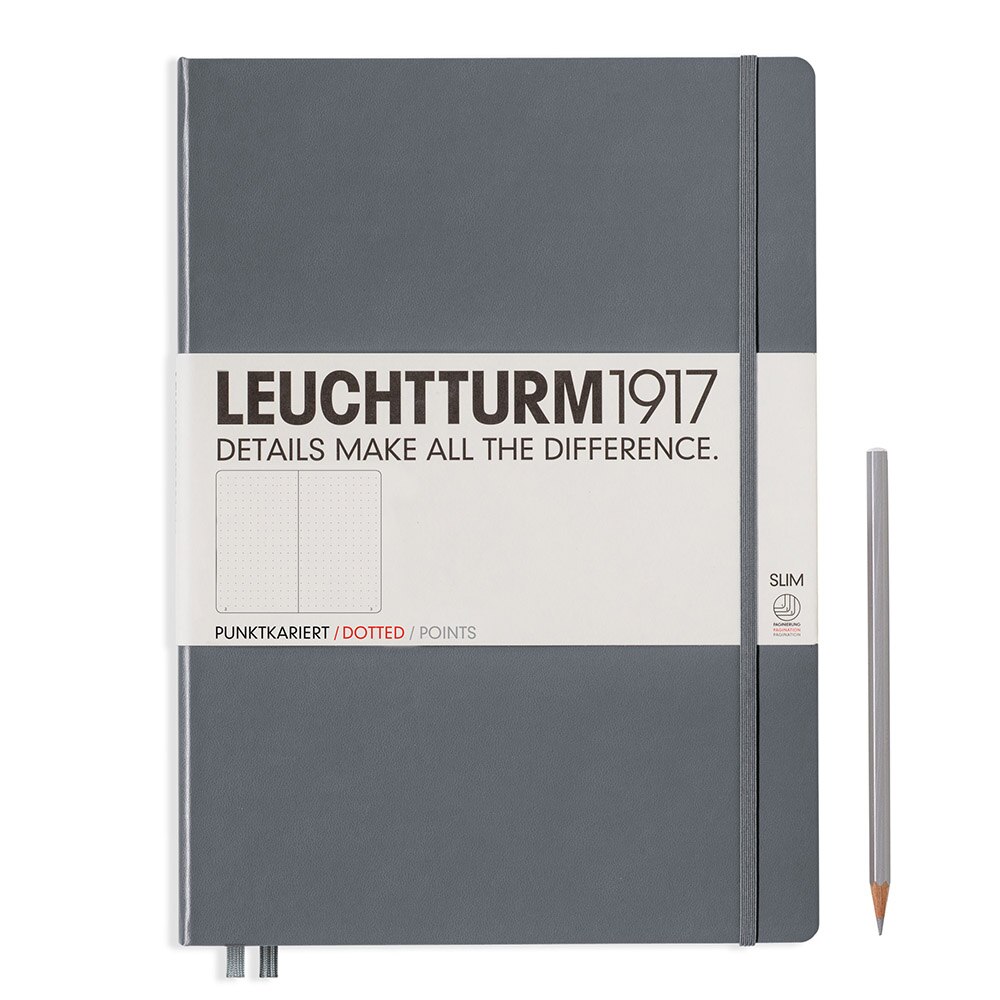 Leuchtturm, Master, Slim, A4, Dotted, Anthracite